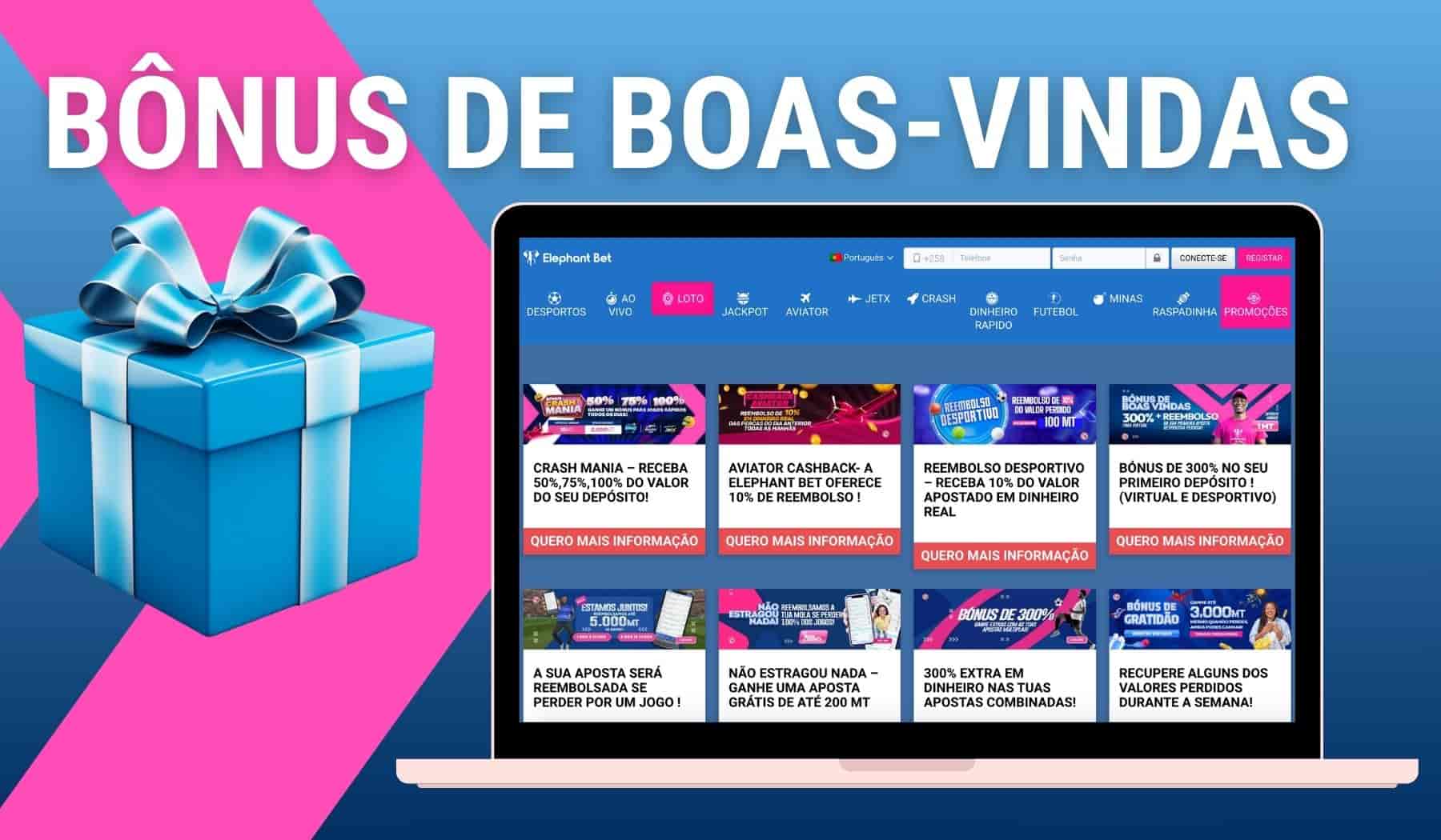 Elephant Bet Bônus de Boas Vindas