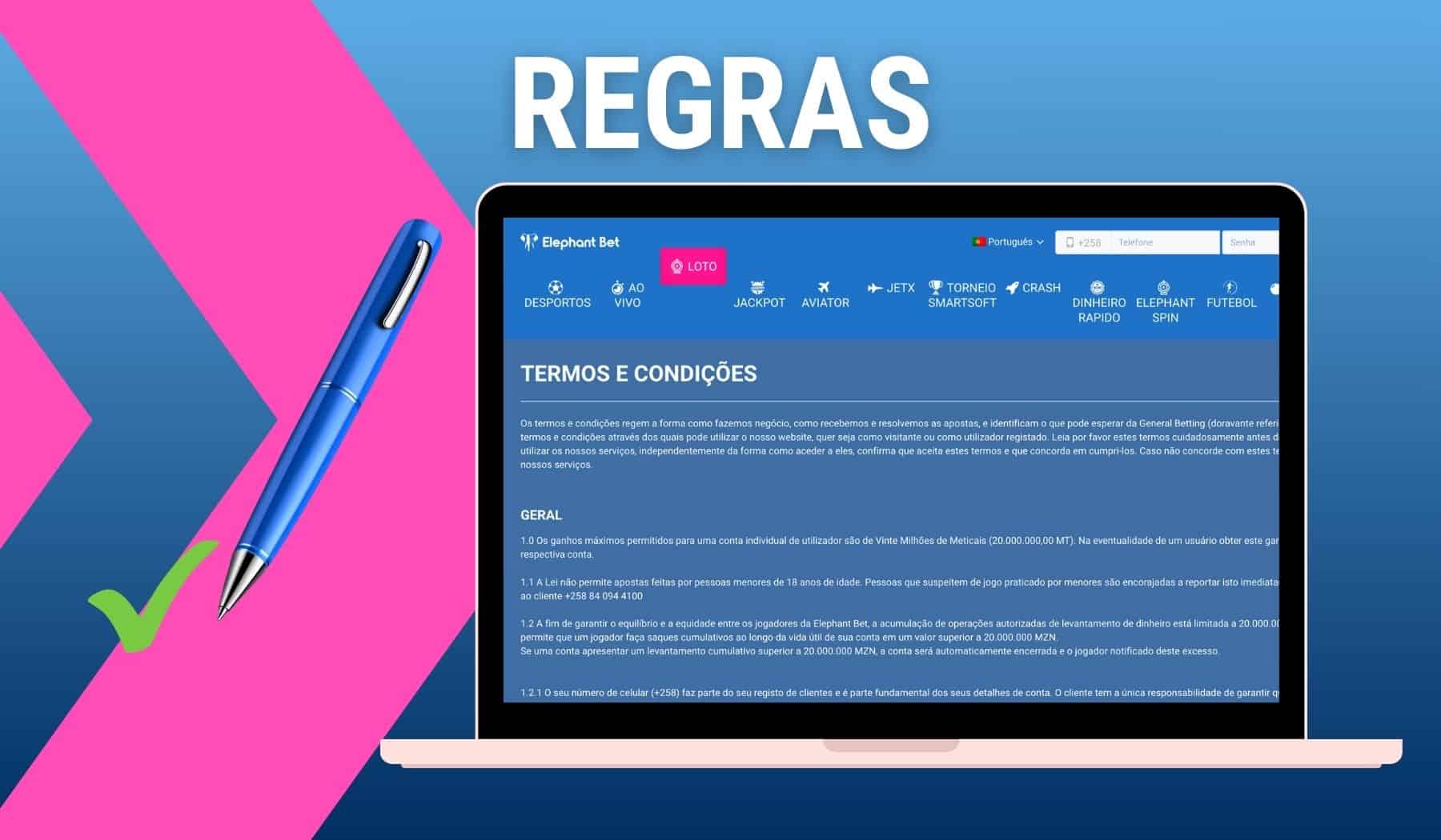 Elephant Bet Moçambique site regras revisão