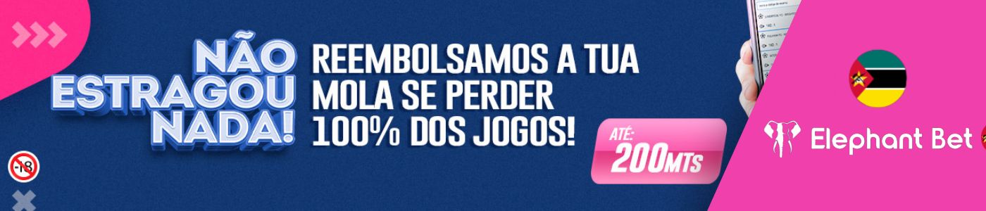 Elephant Bet Moçambique Aposta grátis até 200 MT