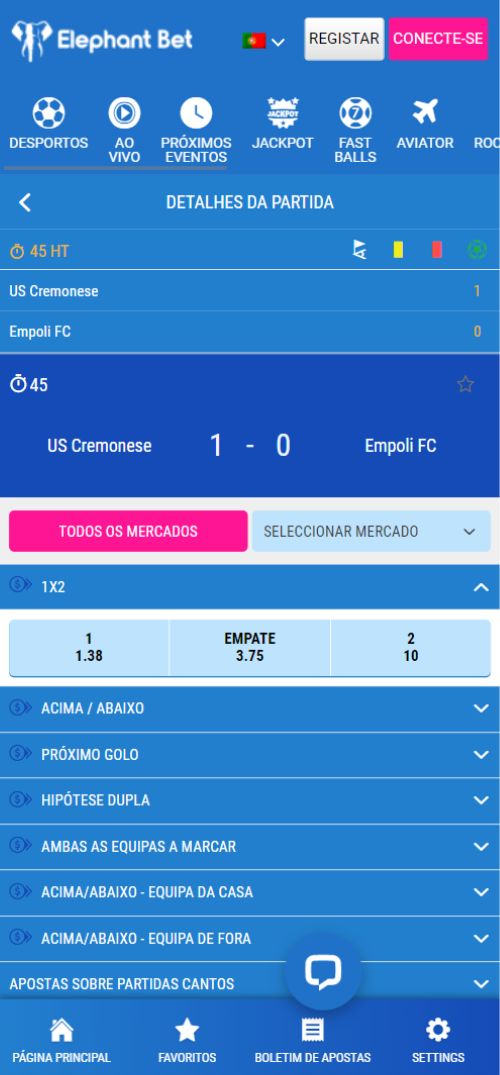 Elephant Bet Capturas Moçambique guia